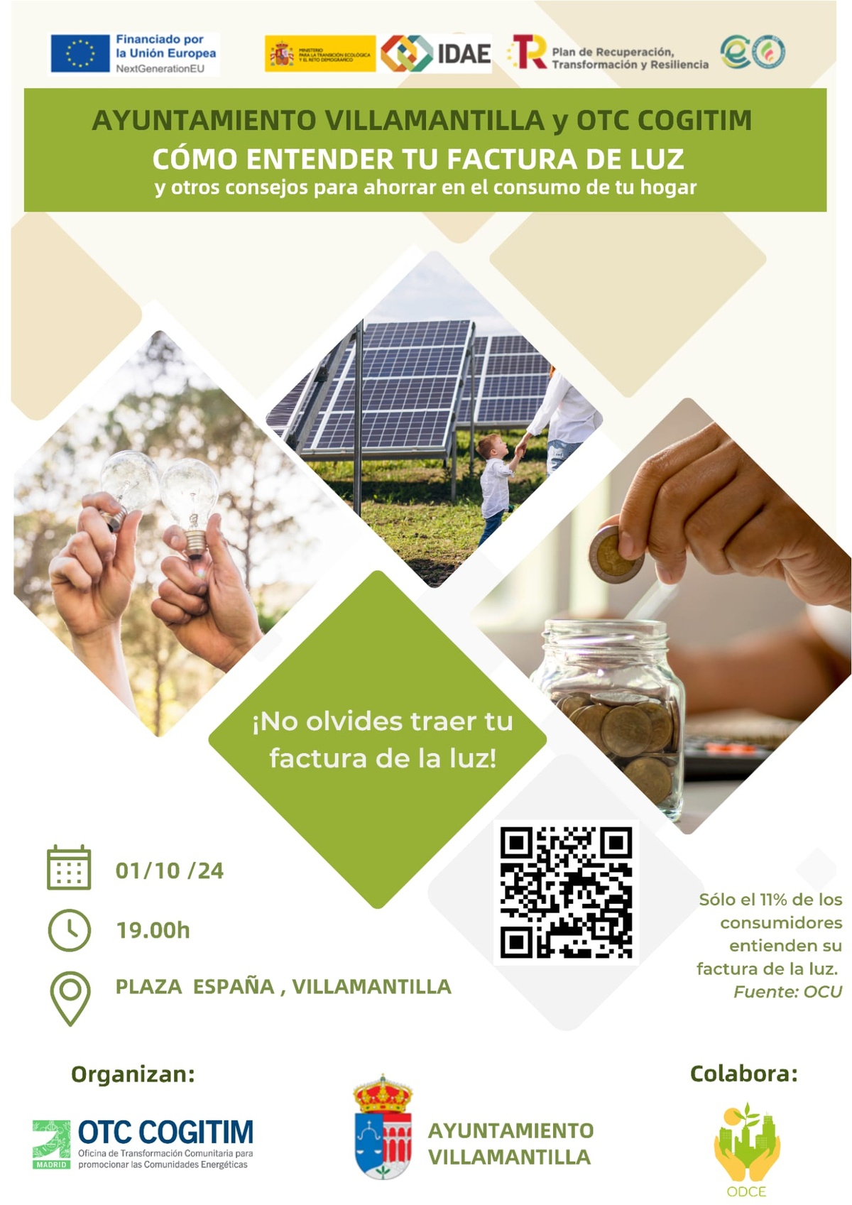 CARTEL JORNADA APRENDER A LEER LA FACTURA ELECTRICA